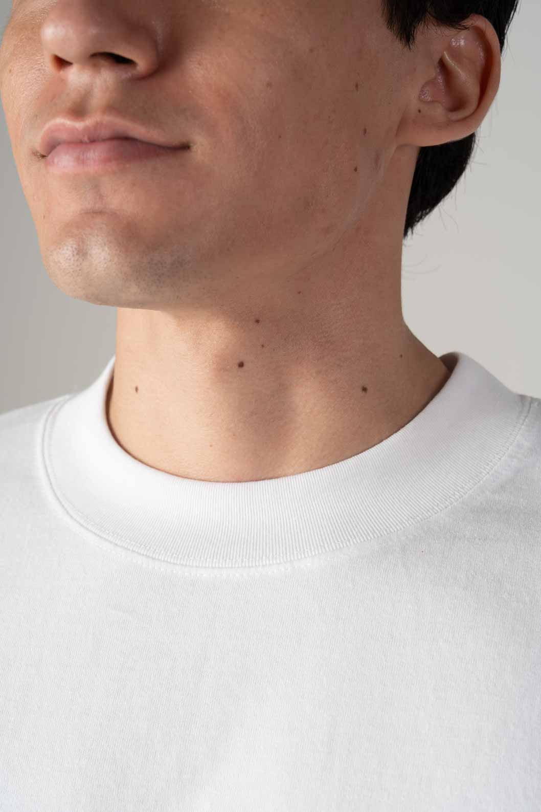 Playera Oversize Blanca Manga Larga Gramaje 245