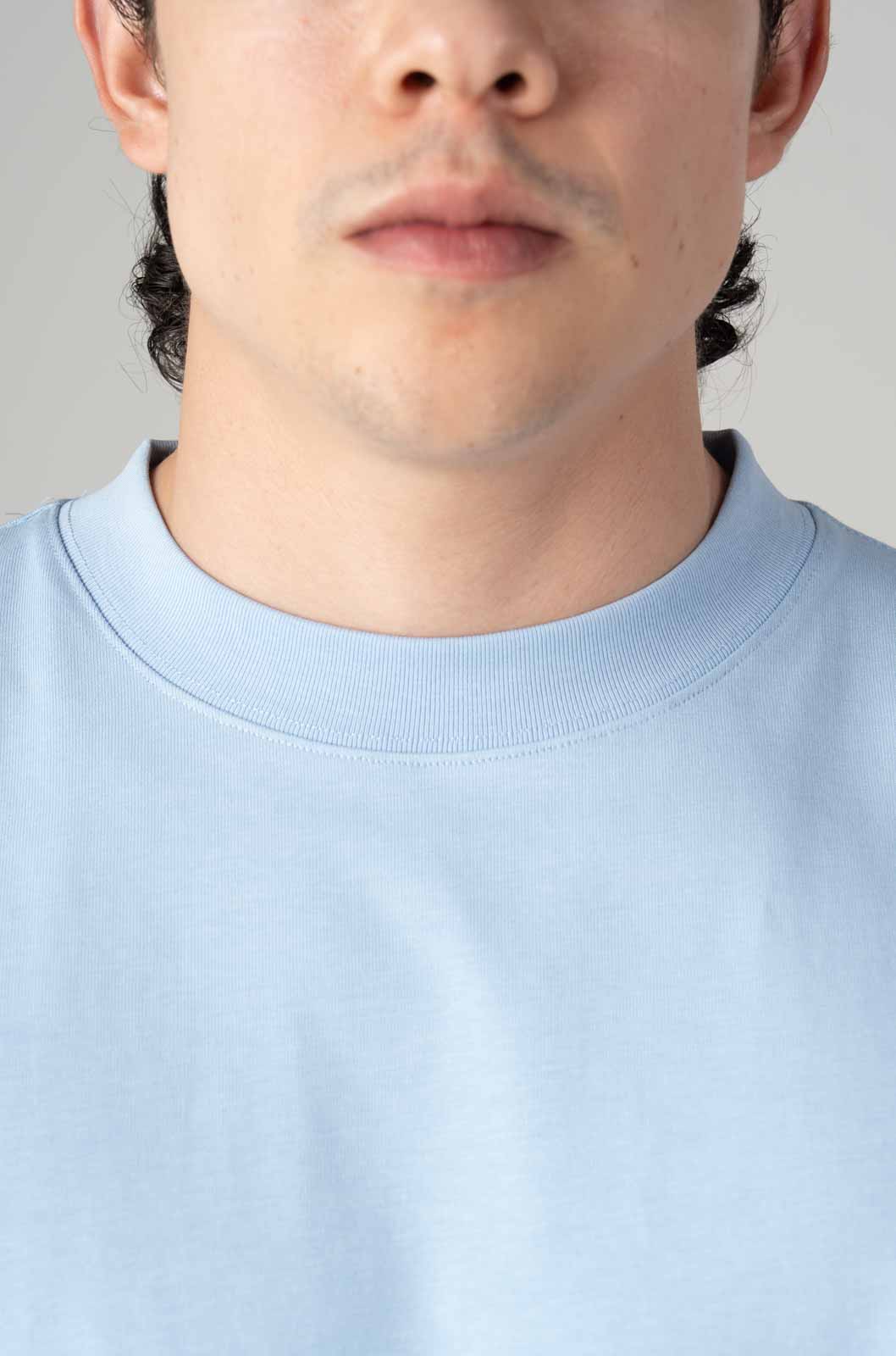 Playera Semi Oversize Light Blue Gramaje 305