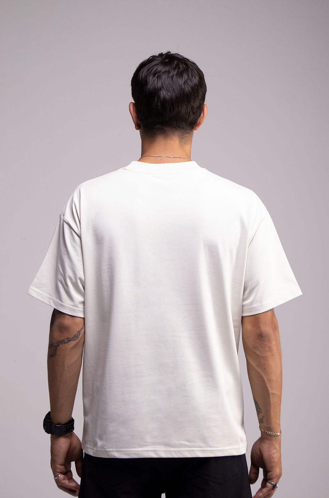 Playera Semi Oversize OFF White Gramaje 305