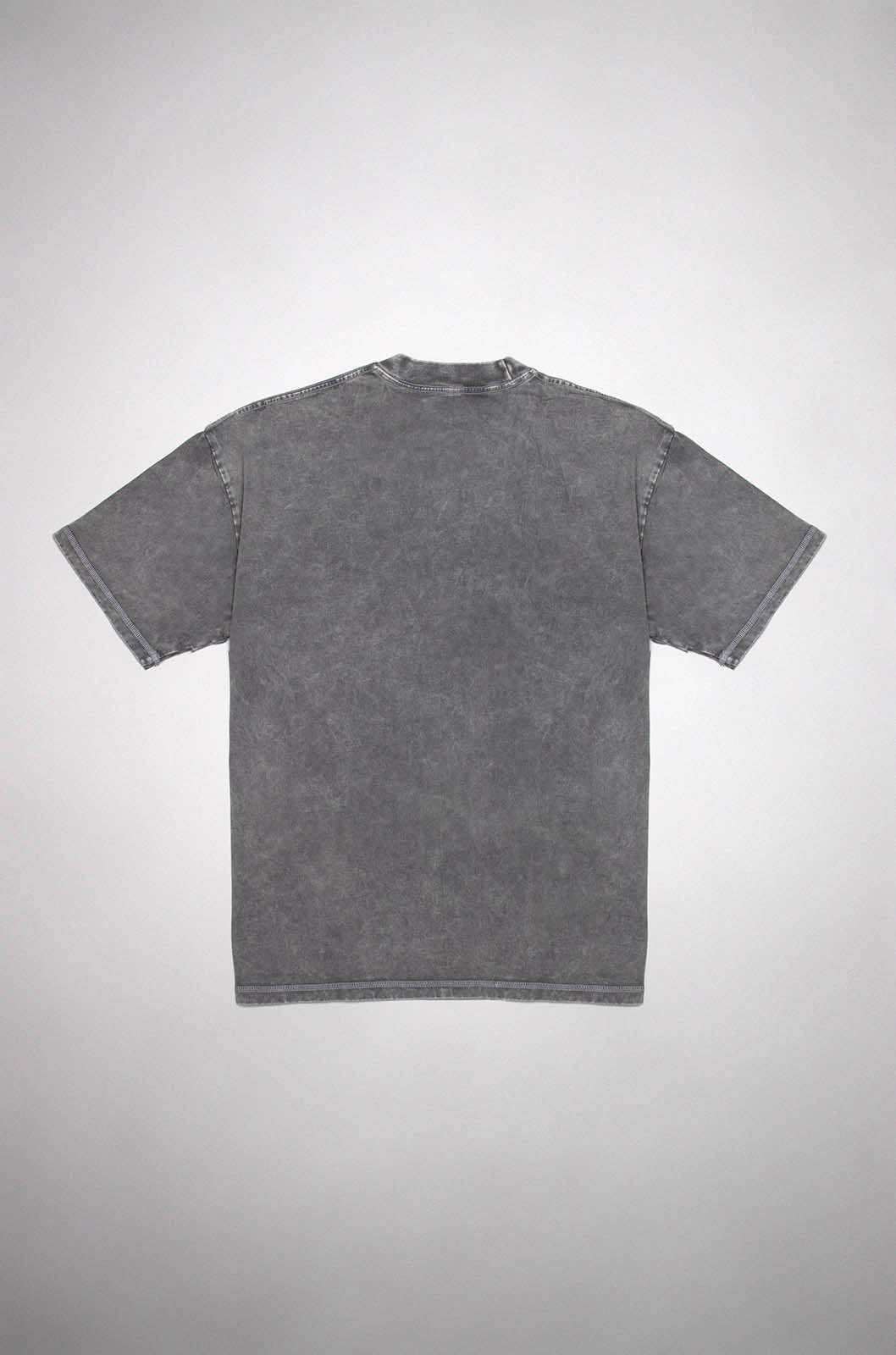 Playera Oversize Gris Moon Deslavado Gramaje 260