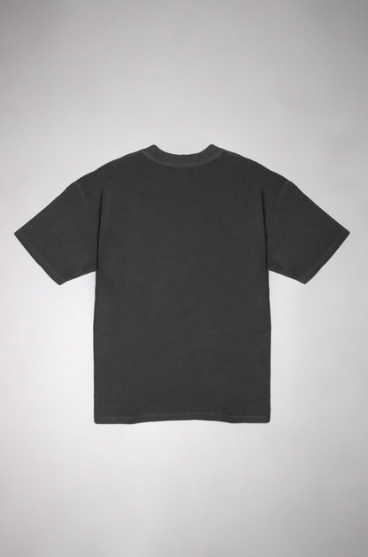 Playera Semi Oversize Acid Wash Gris Gramaje 260