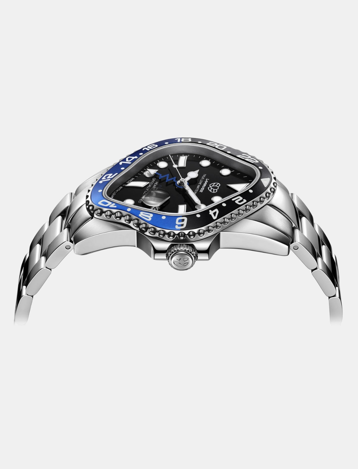 LAARVEE WATCH PEA001GMT-SBKGNBK BLACK & BLUE LIMITED EDITION