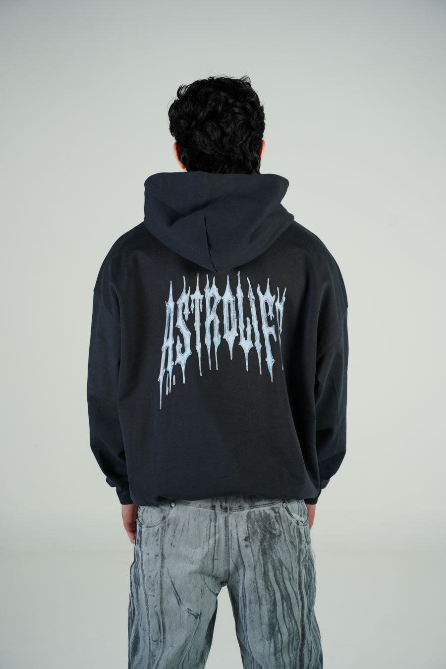 Hoodie Gris Oscuro Gramaje 350 Marca "ASTROLIFE"