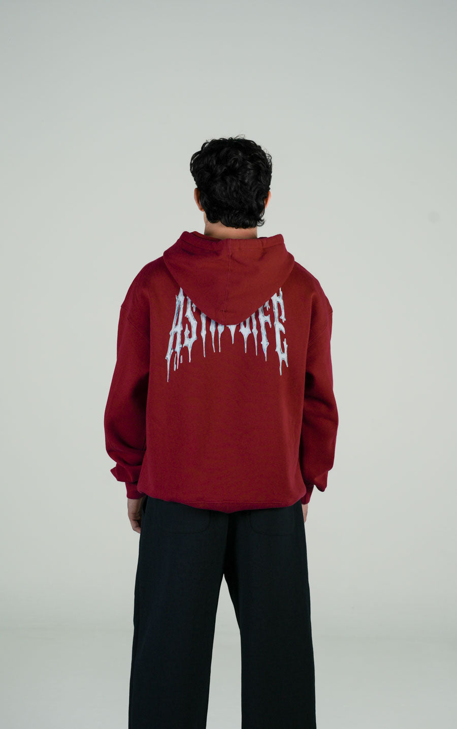 Hoodie Roja Gramaje 350 Marca "ASTROLIFE"