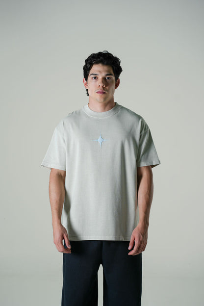 Playera Semi Oversize Hueso Gramaje 260 Marca "ASTROLIFE"