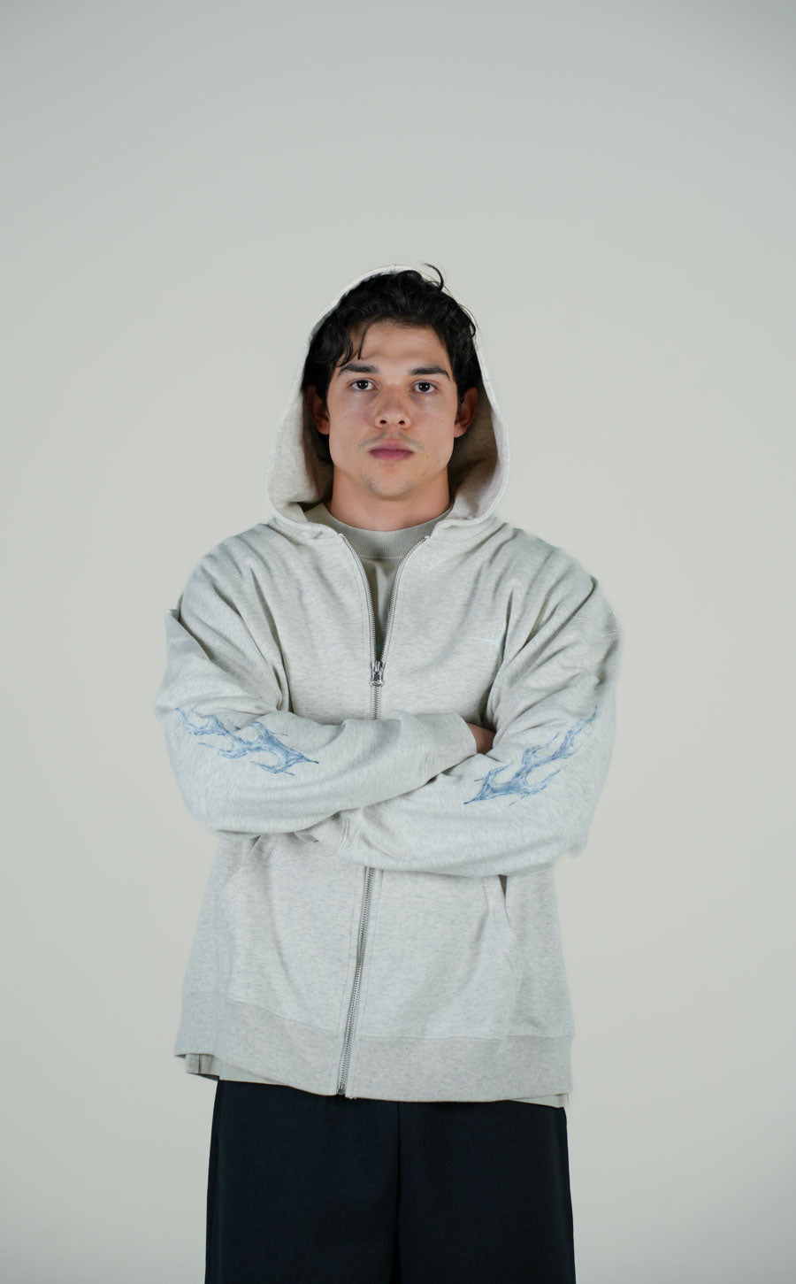 Hoodie Zipper Jaspe Gramaje 380 Marca "ASTROLIFE"