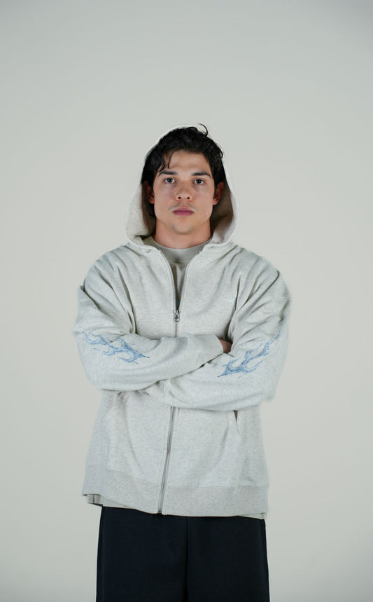 Hoodie Zipper Jaspe Gramaje 380 Marca "ASTROLIFE"