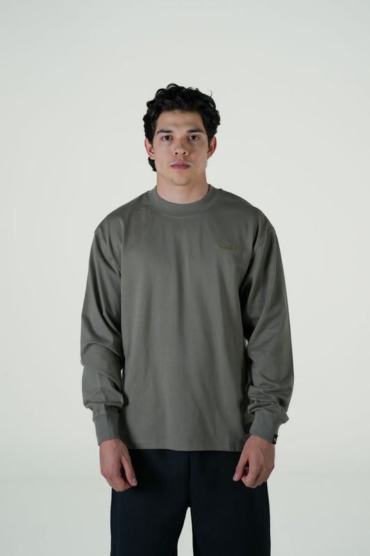 Playera Oversize Verde Gramaje 245 Marca "MFGO"