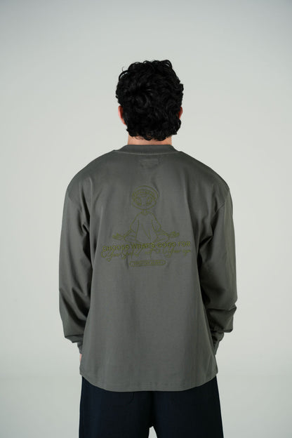 Playera Oversize Verde Gramaje 245 Marca "MFGO"
