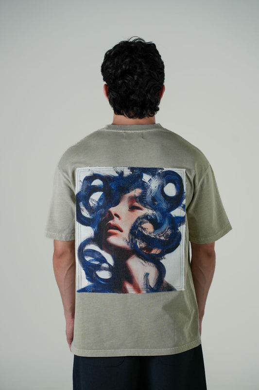 Playera Semi Oversize Moka Gramaje 250 Marca "ELOCUENCIA"