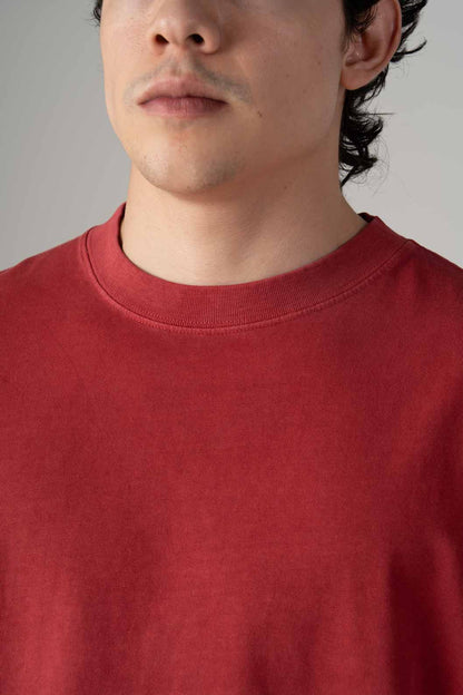 Playera Semi Oversize Acid Wash Red Gramaje 250 Summer Co.