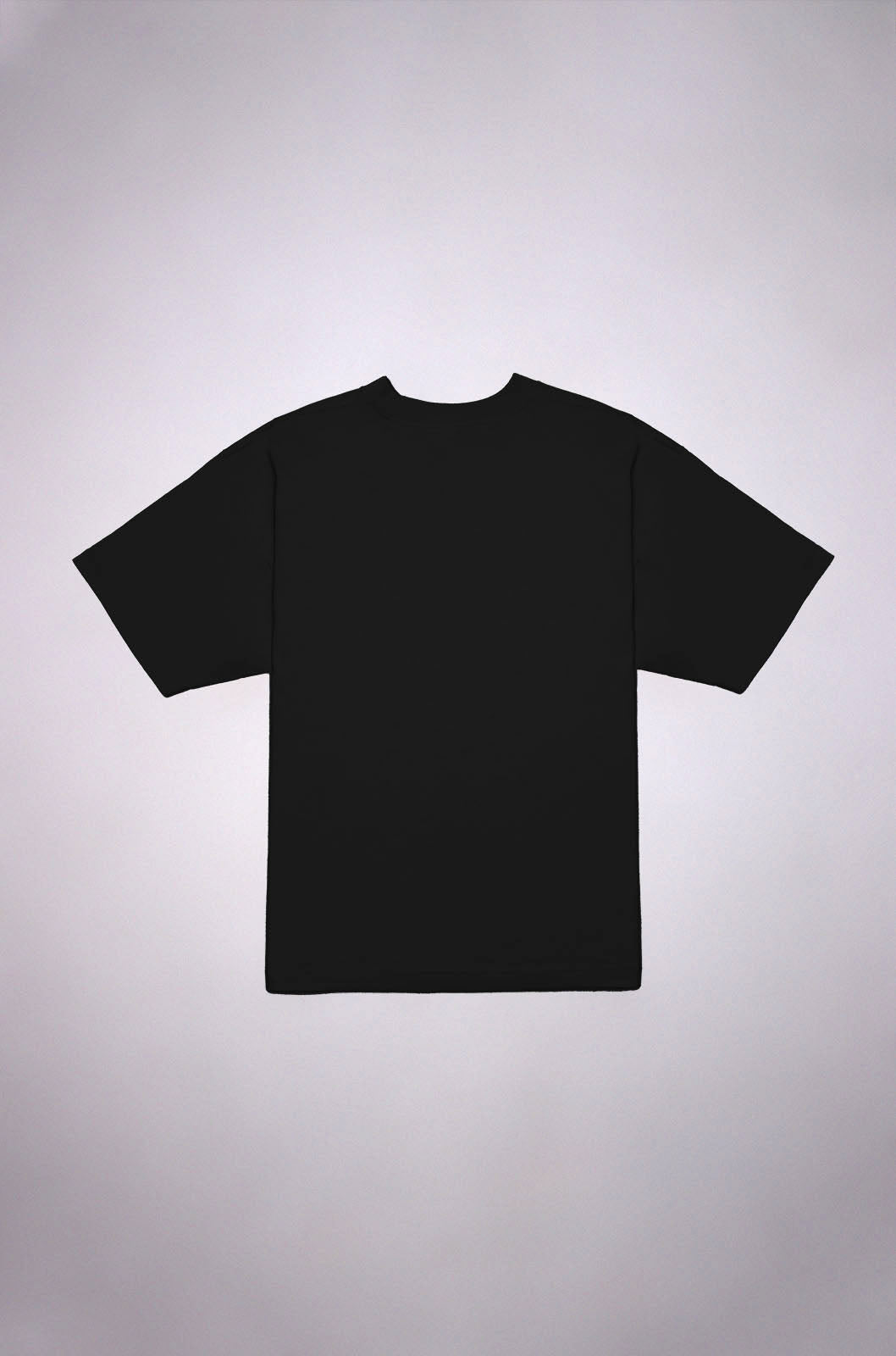 Playera Oversize Negra Gramaje 245