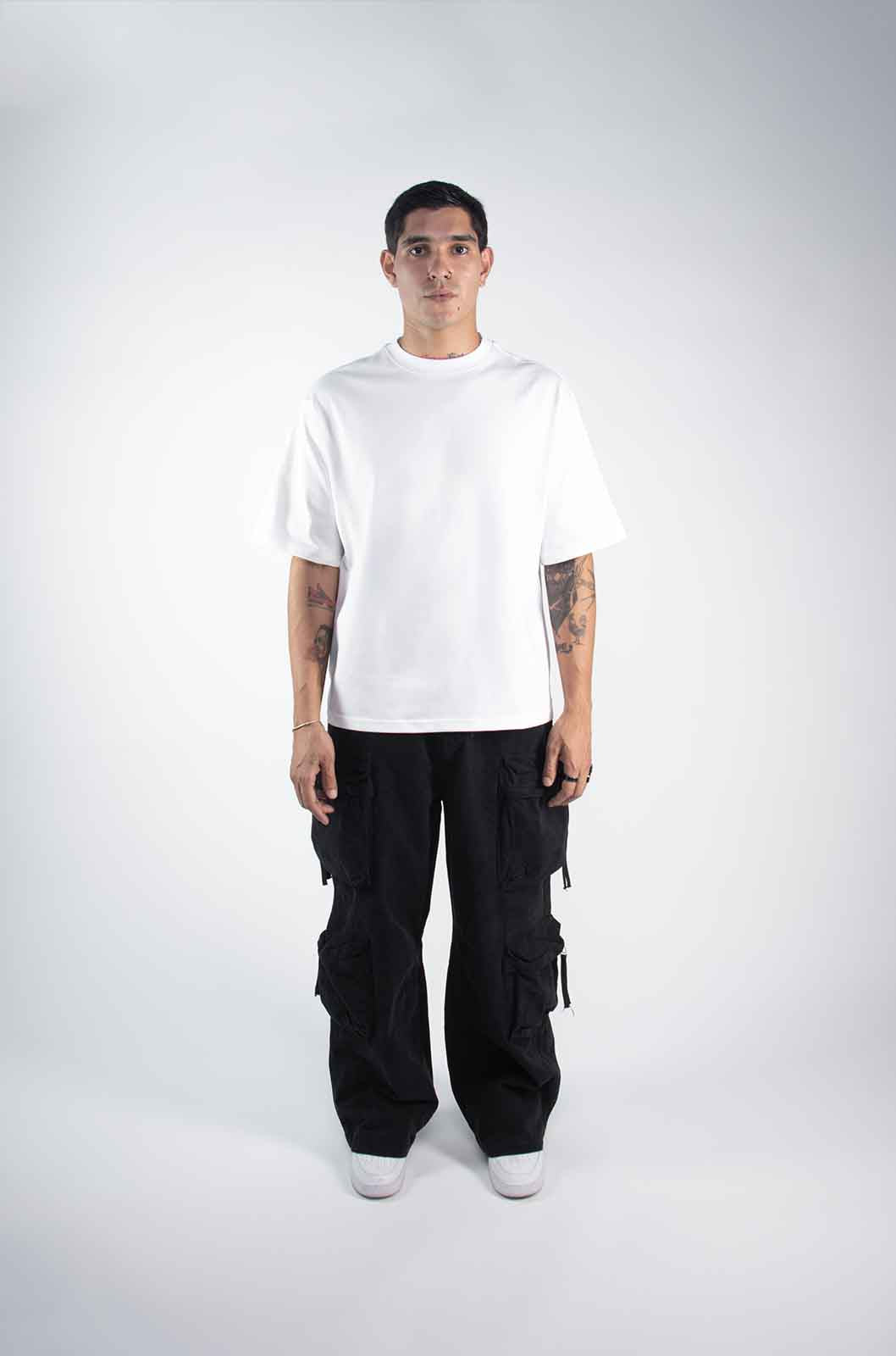 Playera Boxy Fit Blanca 320 Gsm