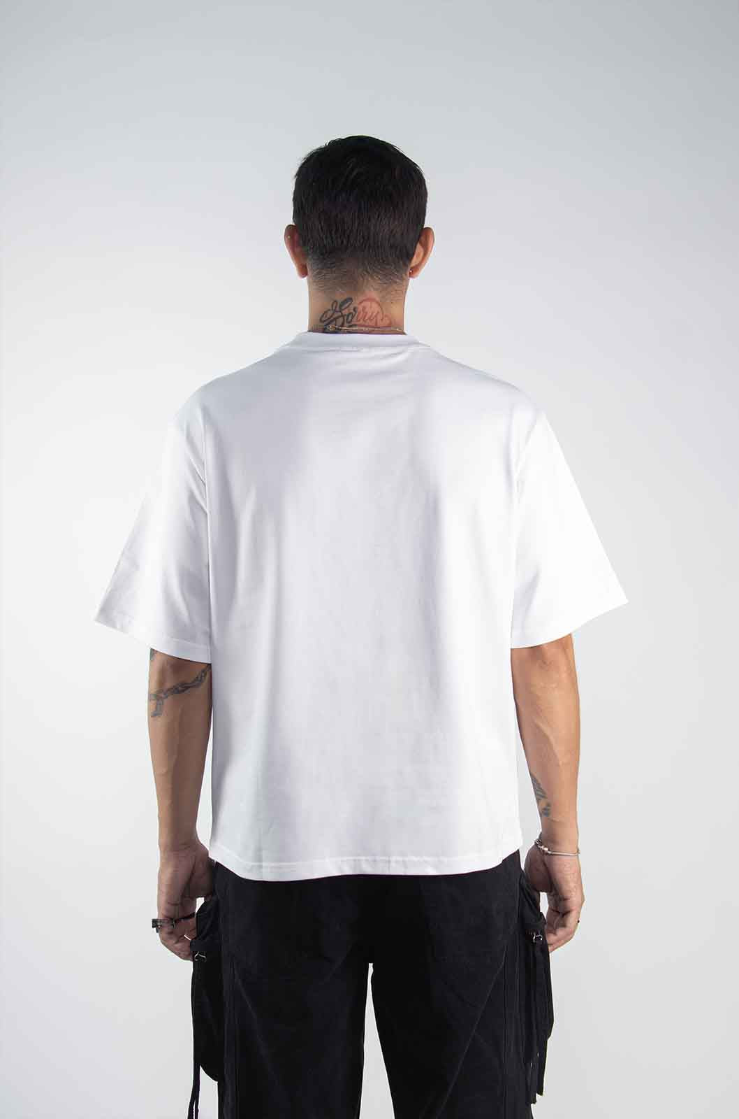 Playera Boxy Fit Blanca 320 Gsm
