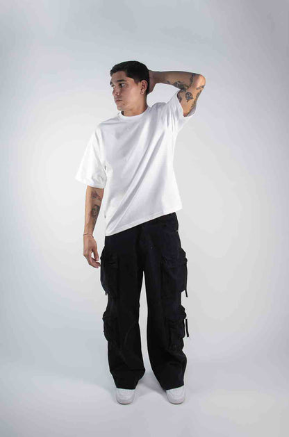 Playera Boxy Fit Blanca 320 Gsm