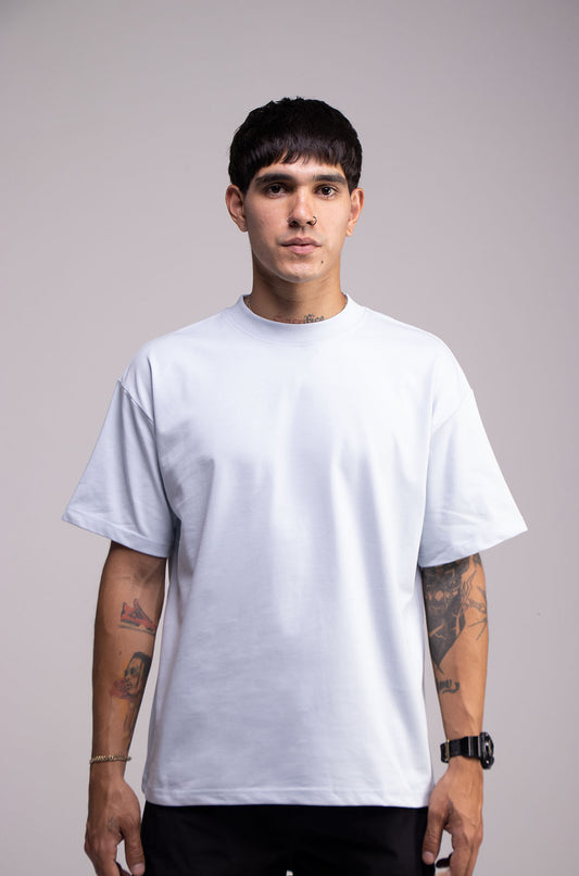 Semi Oversize 305gsm Light Blue Tee