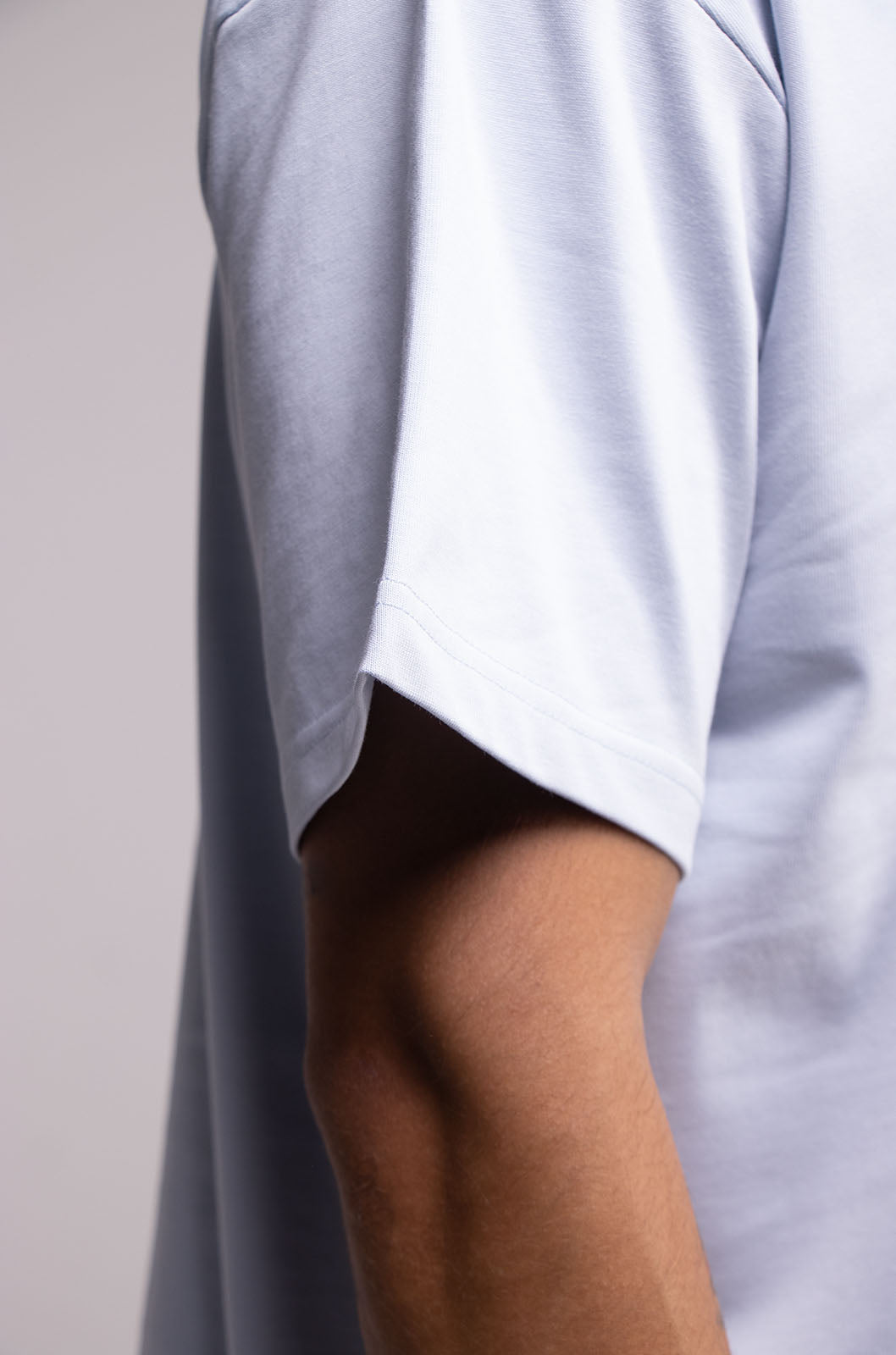 Semi Oversize 305gsm Light Blue Tee