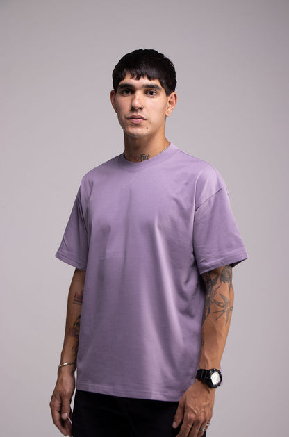 Semi Oversize 305gsm Light Purple Tee