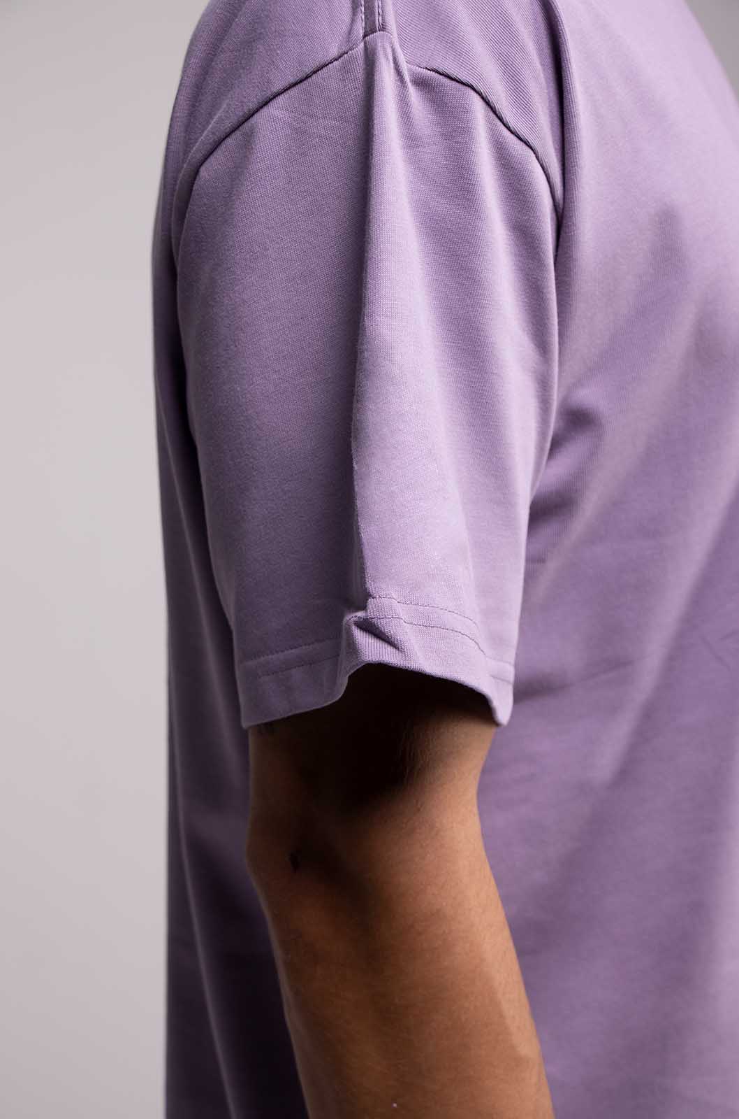 Semi Oversize 305gsm Light Purple Tee
