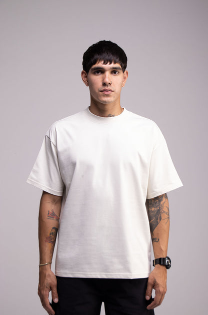 Playera Semi Oversize OFF White Gramaje 305