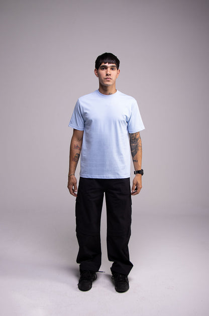 Slim 200gsm Light Blue Tee
