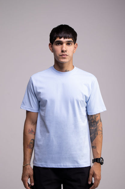 Slim 200gsm Light Blue Tee