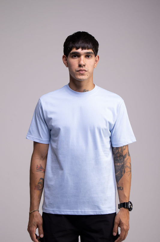Slim 200gsm Light Blue Tee