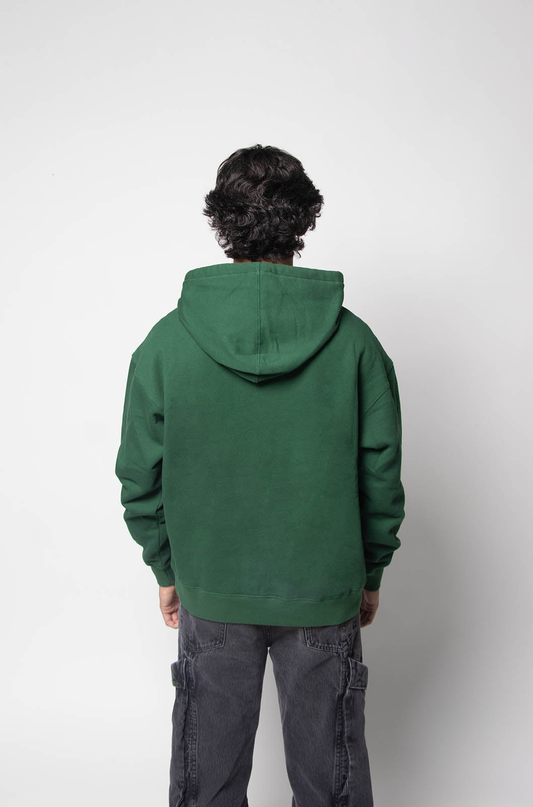 Hoodie Oversize Verde Gramaje 350