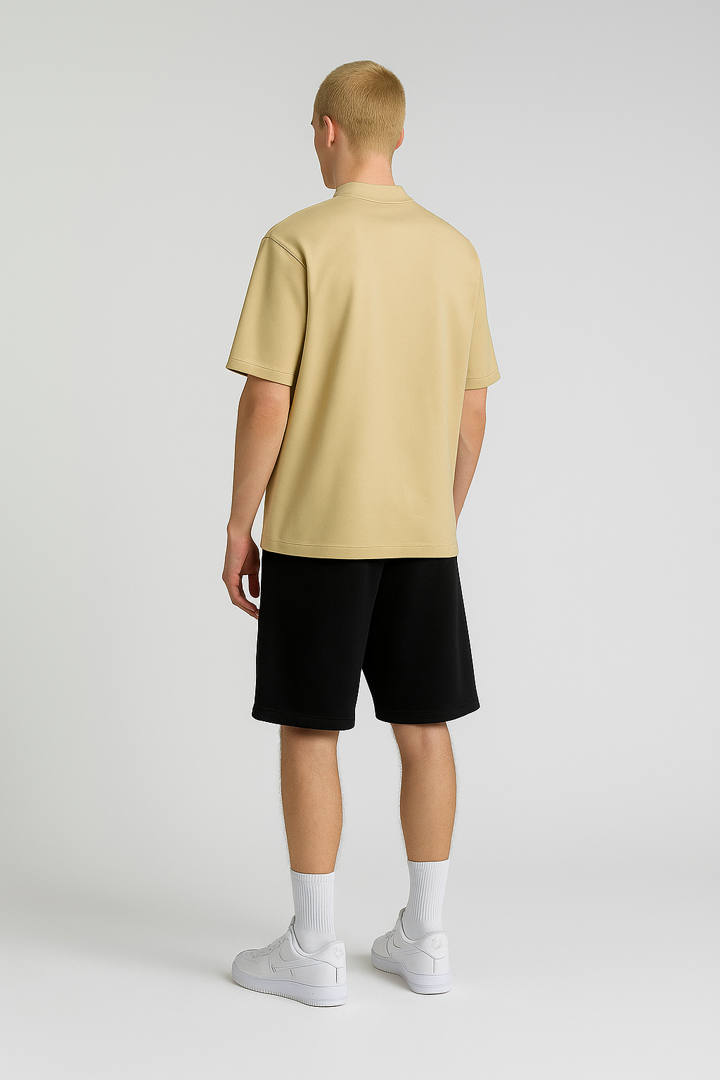 Playera Semi Oversize Khaki Gramaje 280