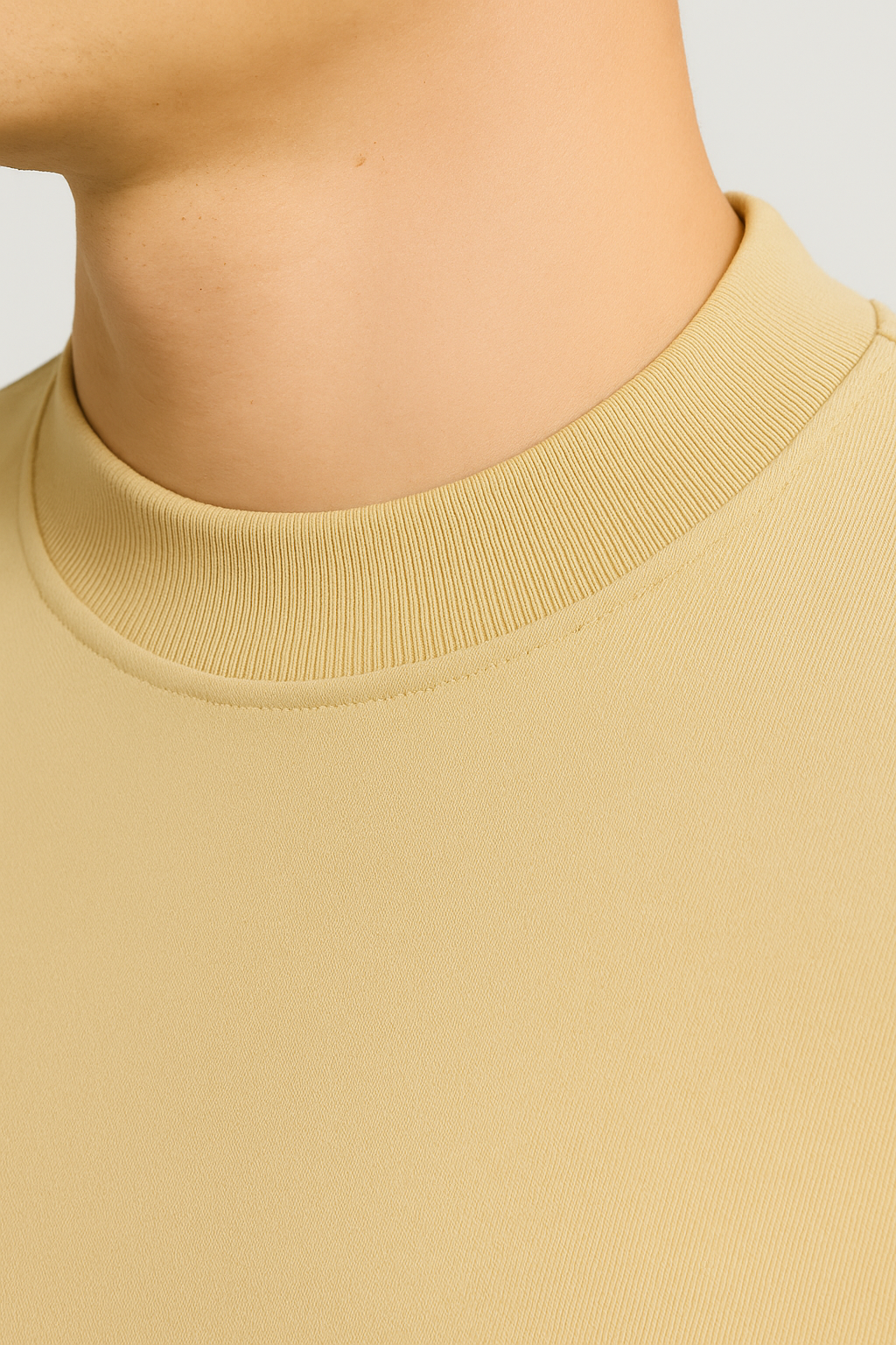 Playera Semi Oversize Khaki Gramaje 280