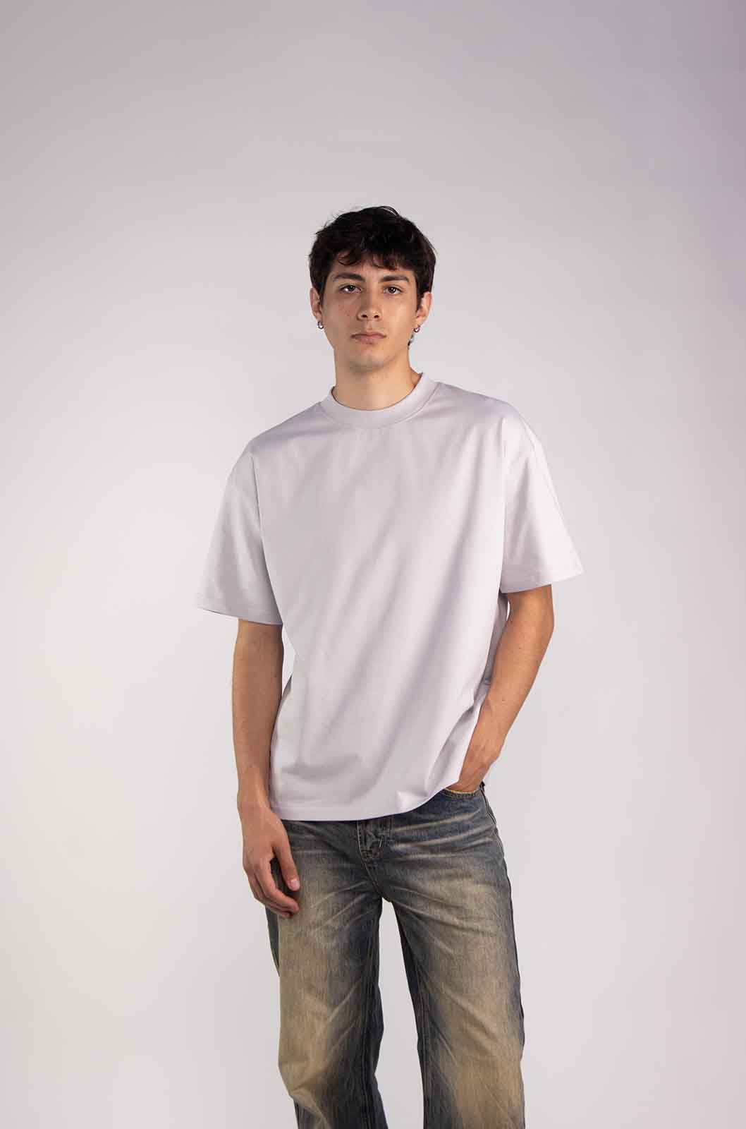 Semi Oversize 305gsm Cloud Grey Tee