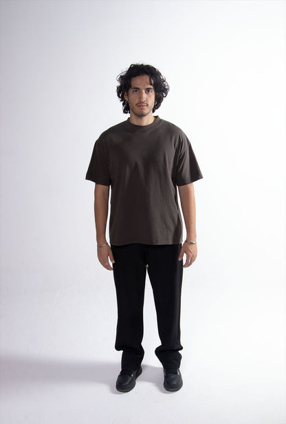 Playera Semi Oversize Dark Green Gramaje 305