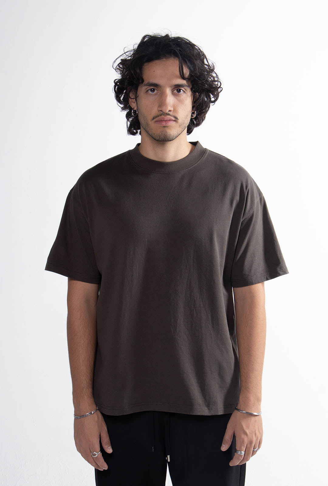 Playera Semi Oversize Dark Green Gramaje 305