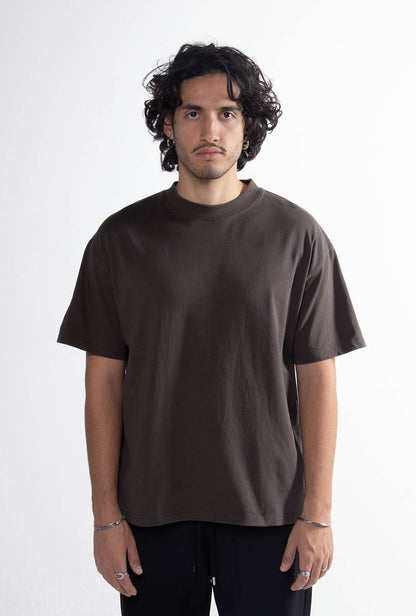 Playera Semi Oversize Dark Green Gramaje 305