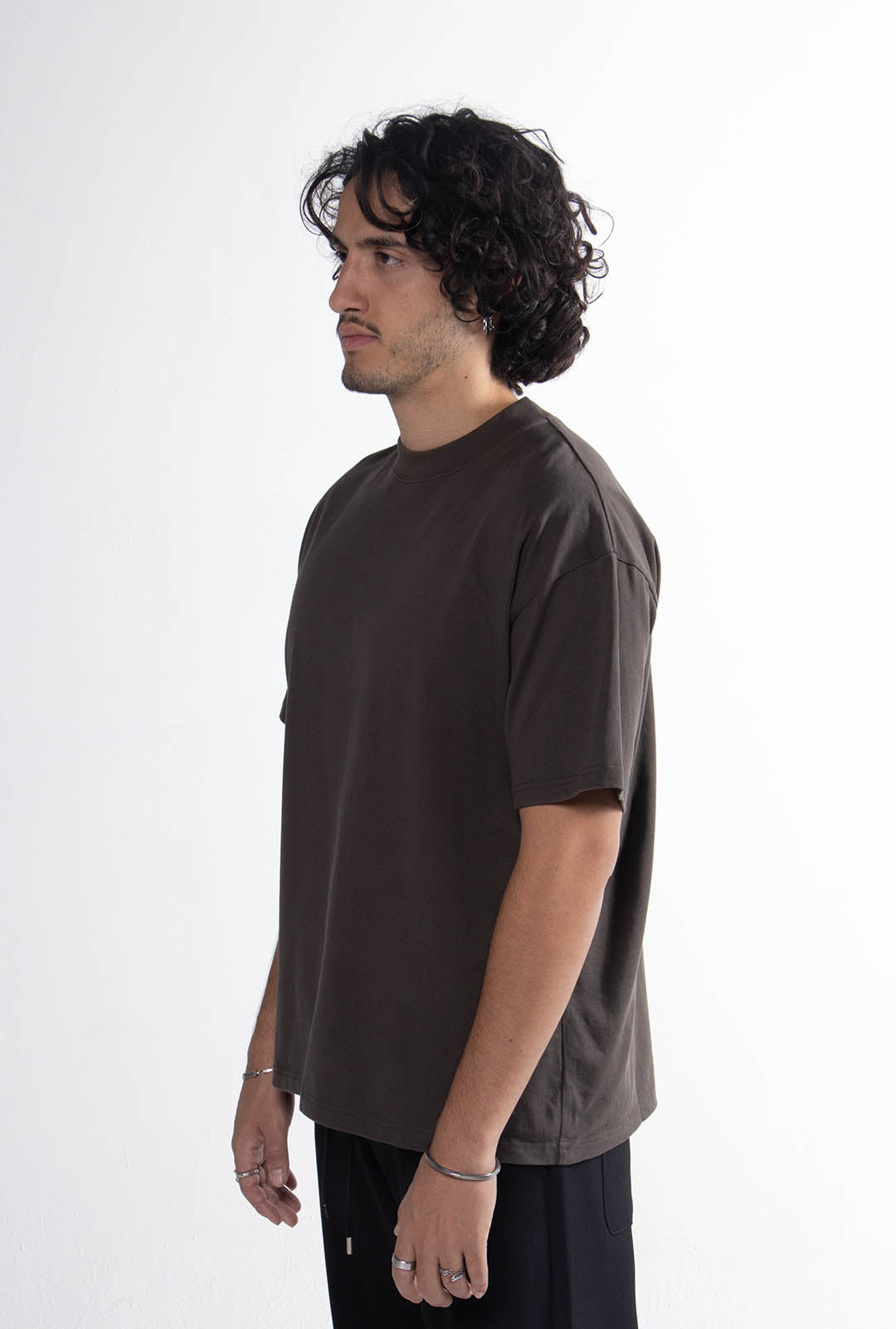 Playera Semi Oversize Dark Green Gramaje 305