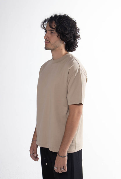 Playera Semi Oversize Sand Gramaje 305