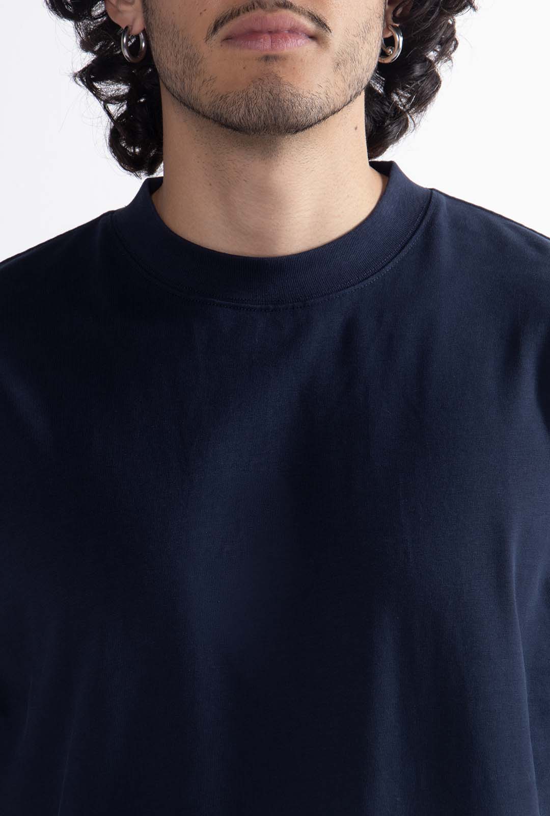 Playera Semi Oversize Dark Blue Gramaje 305