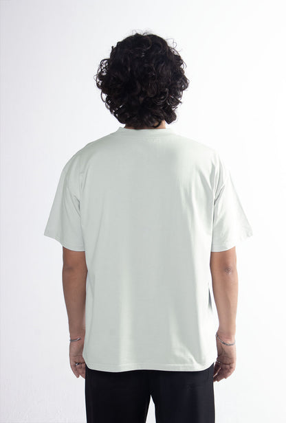 Playera Semi Oversize White Ice Gramaje 305