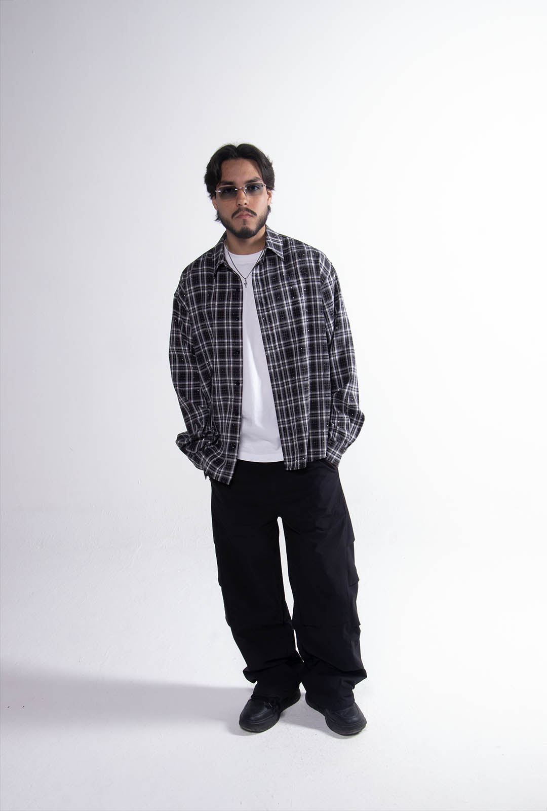 Camisa Cuadros "Crystal" Black & White