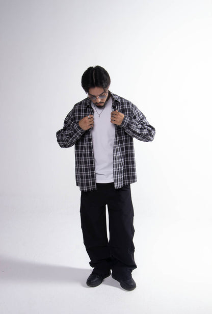 Camisa Cuadros "Crystal" Black & White