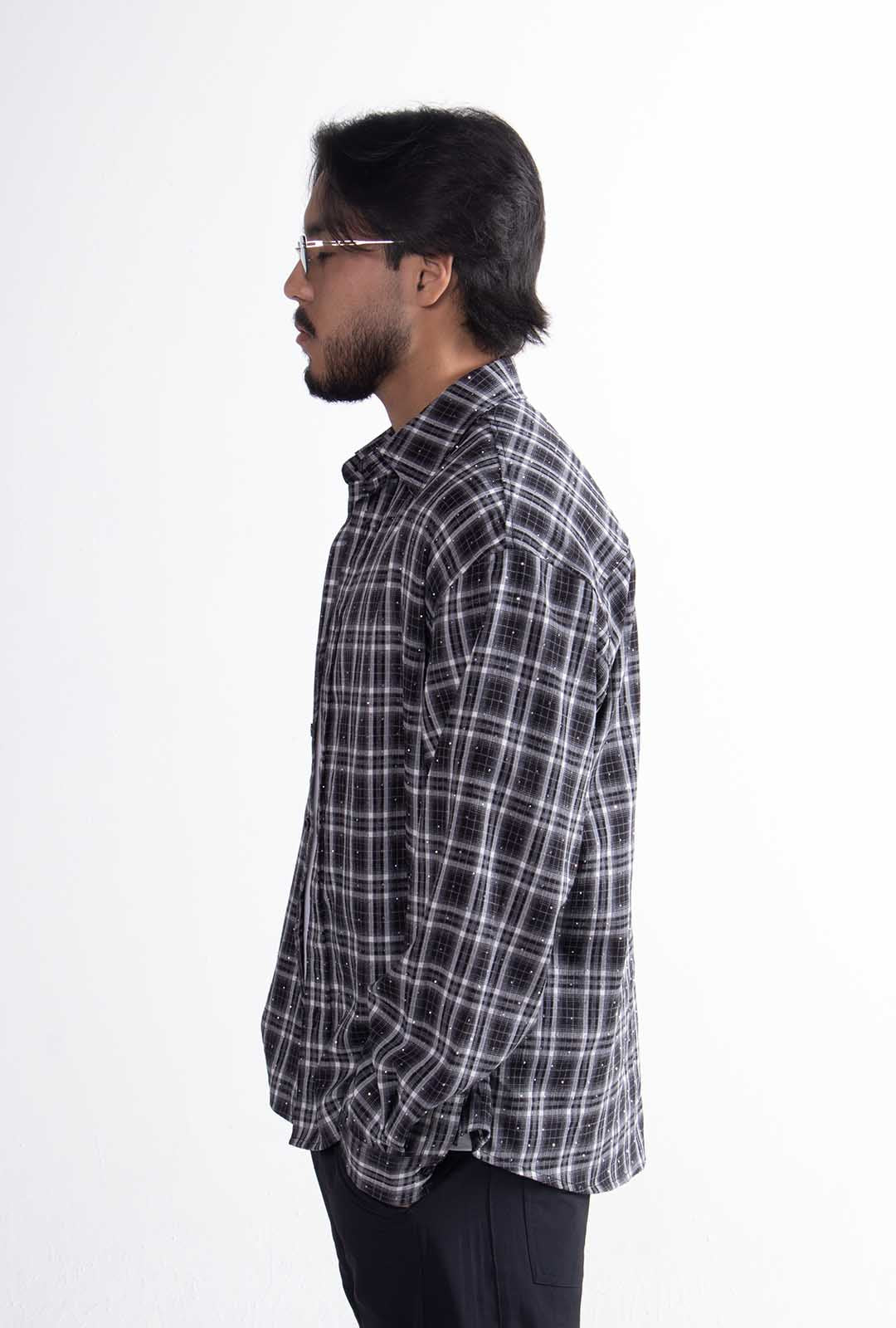 Camisa Cuadros "Crystal" Black & White