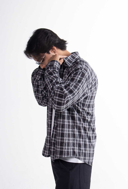 Camisa Cuadros "Crystal" Black & White