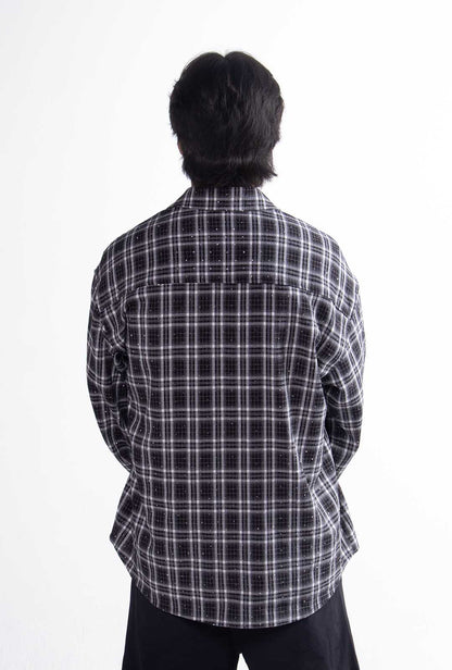 Camisa Cuadros "Crystal" Black & White
