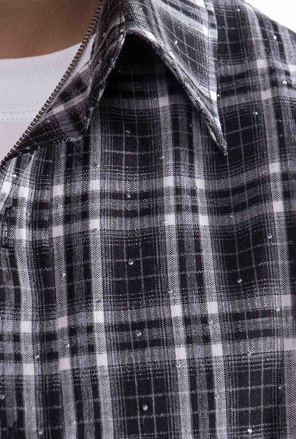 Camisa Cuadros "Crystal" Black & White