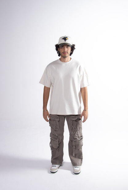 Playera Semi Oversize OFF White Gramaje 305