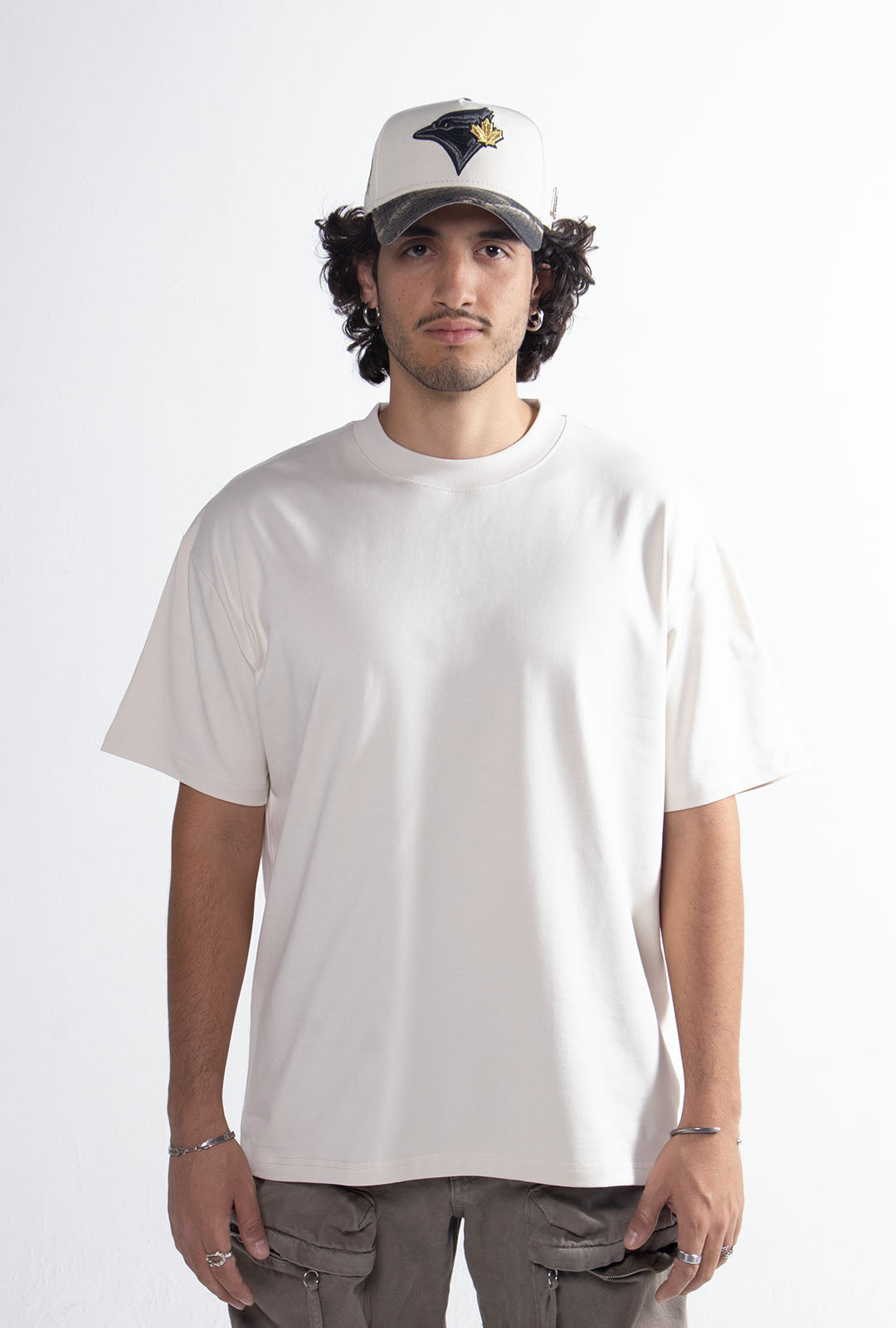 Playera Semi Oversize OFF White Gramaje 305