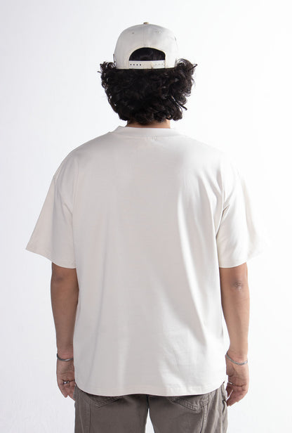 Playera Semi Oversize OFF White Gramaje 305