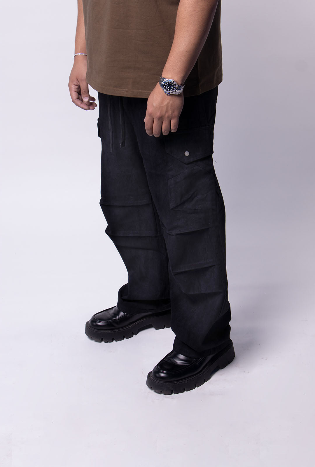 Black Stone Cargo Jeans