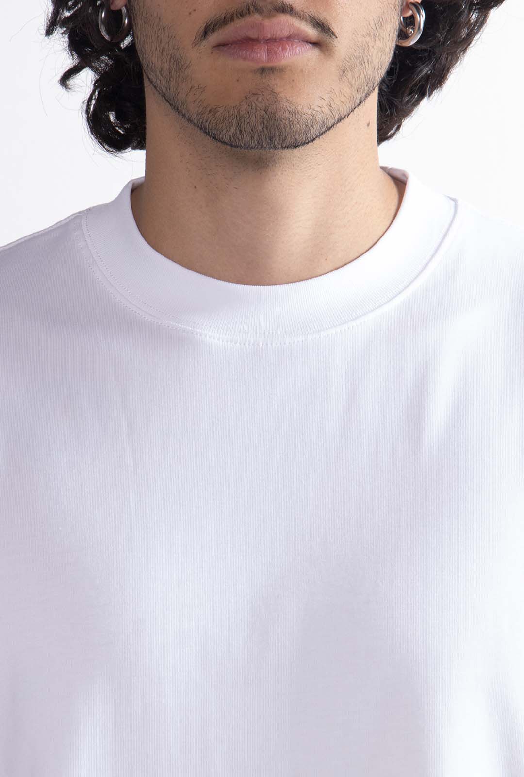 Playera Semi Oversize Blanca Gramaje 305