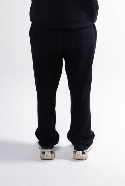 Quarter Zipper Black Tracksuit